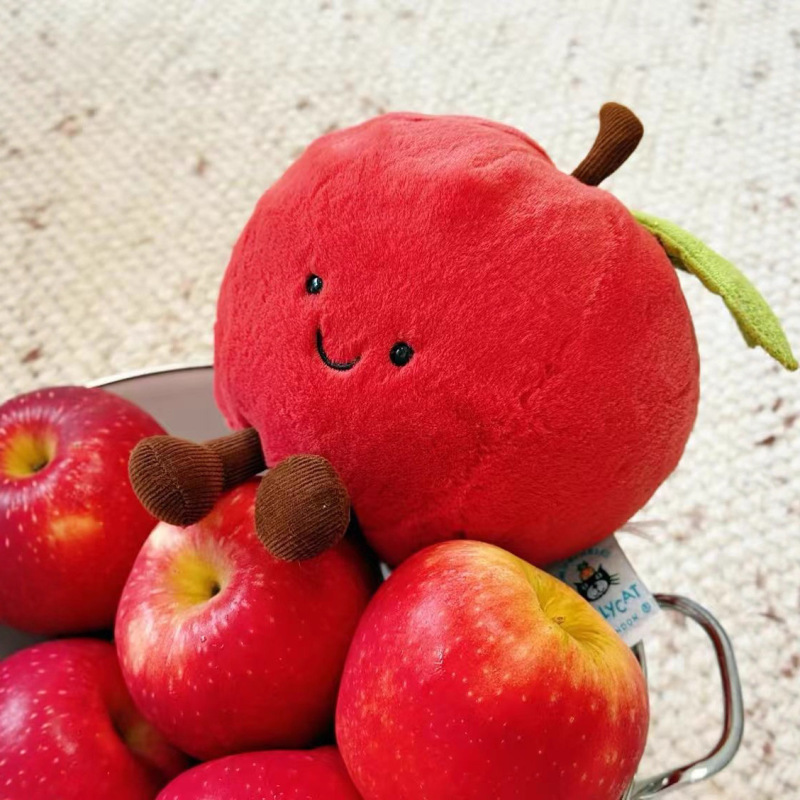 英国Jellycat趣味红苹果毛绒玩偶公仔娃娃玩具礼物2025秋冬新品|undefined