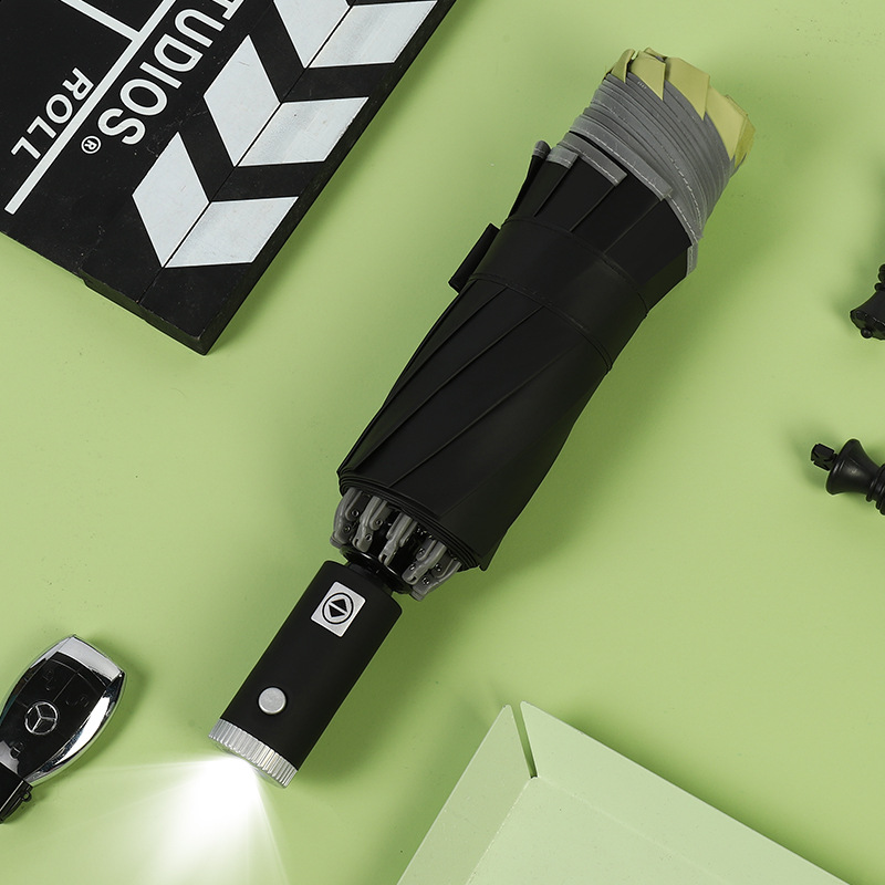 Paraguas de sol reverso automático creativo sombrilla de vinilo reflectante sombrilla paraguas de sol Impresión logotipo regalo publicidad paraguas