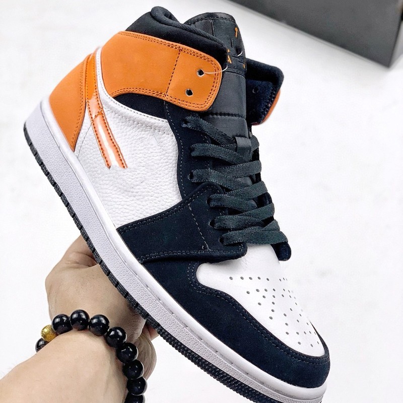 莆田靴クロスボーダー新AJ1ハイトップ外国貿易黒と赤のモカスモークグレー共同ブランドスポーツとレジャーシューズ男性と女性用|undefined