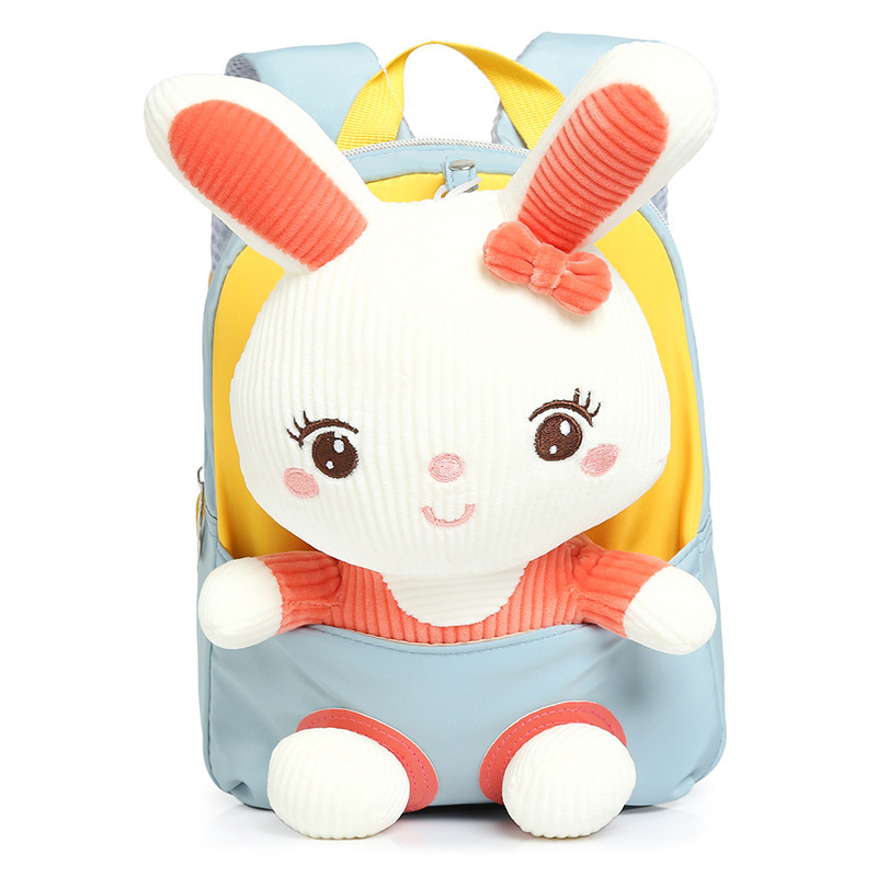2021 nueva dibujos animados de felpa de los niños pequeña mochila de jardín de infantes bebé mochila ligera niños y niñas mochila de viaje