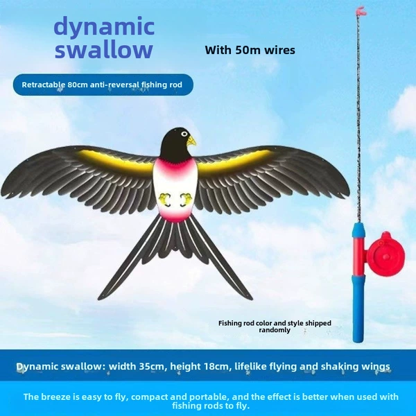 Large dynamic simulation swallow + fishing rod