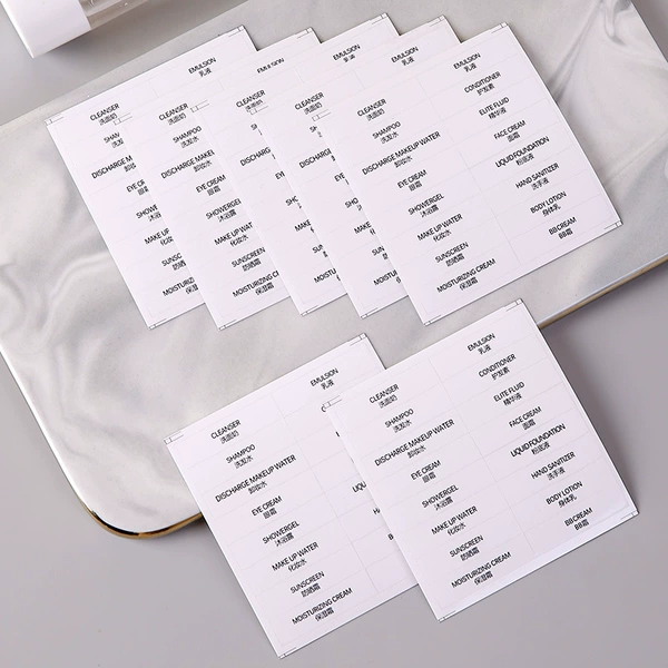 White sticker