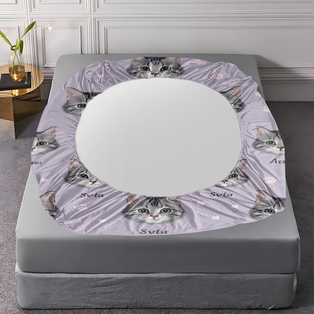 Transfronterizo dibujo de fabricación de lana 3D impresión digital cama cama capas de almohada fuente fabricante puede conectarse a TEMU / JIT