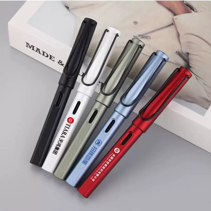 正姿中性笔刻字广告笔定制logo签字笔订制碳素礼品笔水笔印字批发