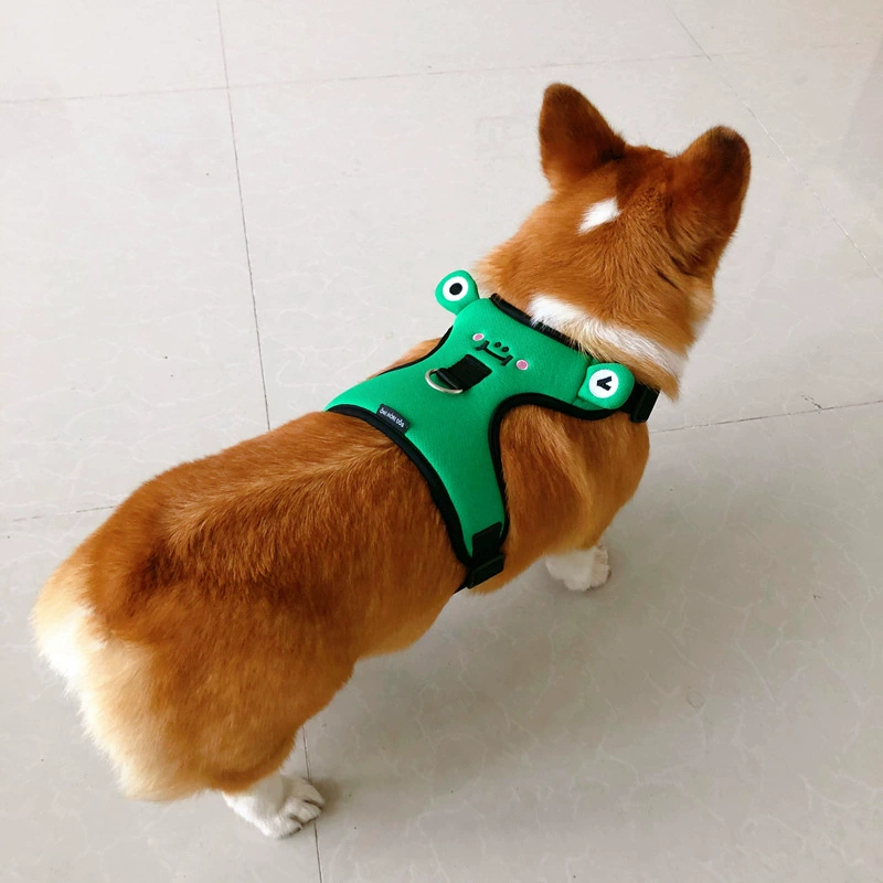 Собачий нагрудный ремень буксировочный ремень собачий ремешок милый спиной выгул собаки взрывозащищенный бросок коки маленький собачий ошейник