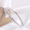 【138】Silver four-leaf flower nail bracelet