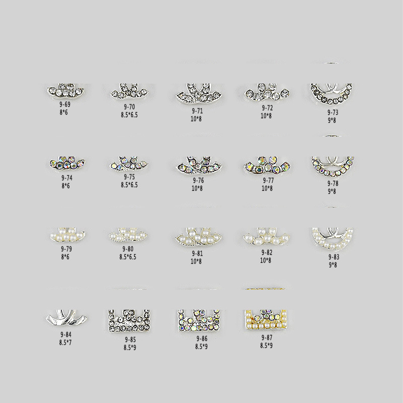 Mixed batch of new nail jewelry color plating Japanese nail nail stickers diy Yiwu alloy diamond wholesale Mixed batch of new nail jewelry color plating Japanese nail nail stickers diy Yiwu alloy diamond wholesale