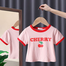 年夏新款韓版女童純棉卡通恤-歲兒童圓領可愛洋氣短袖上衣