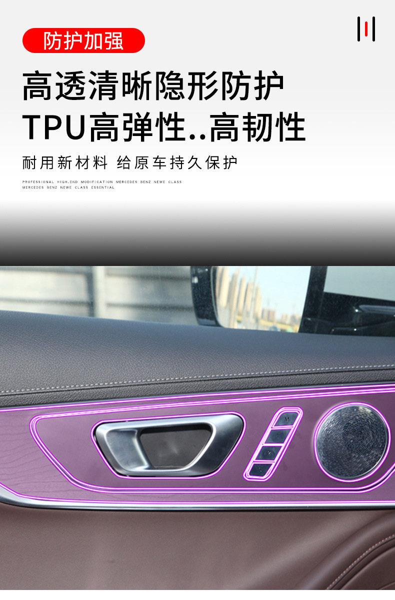 22-25 Models of Chery Tiggo 8Pro Screen Central Control Gear Interior Car Stickers Modified Paint Accessories Tpu Protective Film