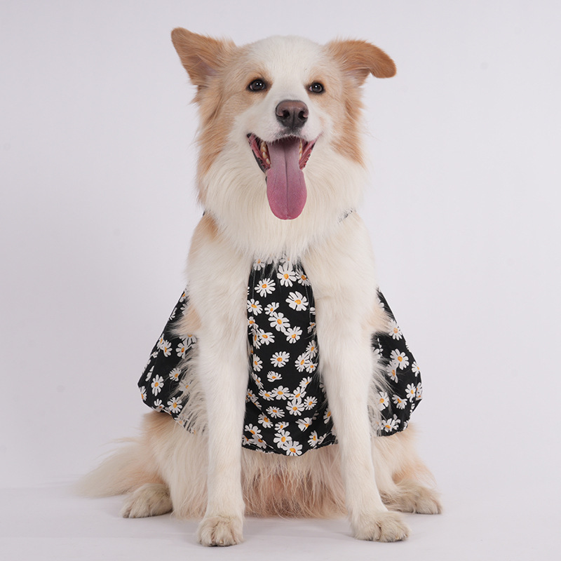 ドーパミンペットプリンセスドレス純綿薄手ペット服犬服ボーダーコリーゴールデンレトリバー大型犬用ユニバーサルパンプキンスカート|undefined