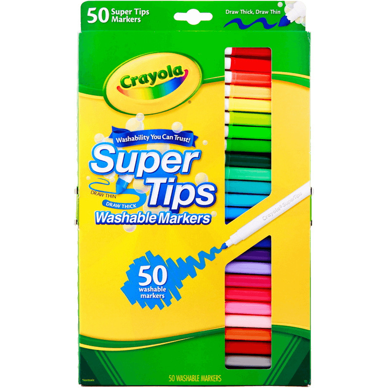 Crayola 50-color lavable fino Rod acuarela pluma infantil kindergarten pintura graffiti color cepillo traje