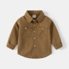 Autumn children's comfortable trend shirt for boys for leisure, Korean style, long sleeve