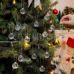 30 個セットアクリルクリスタルボールクリスマスツリーペンダントクリスマス装飾ホリデーパーティーハンギングデコレーション