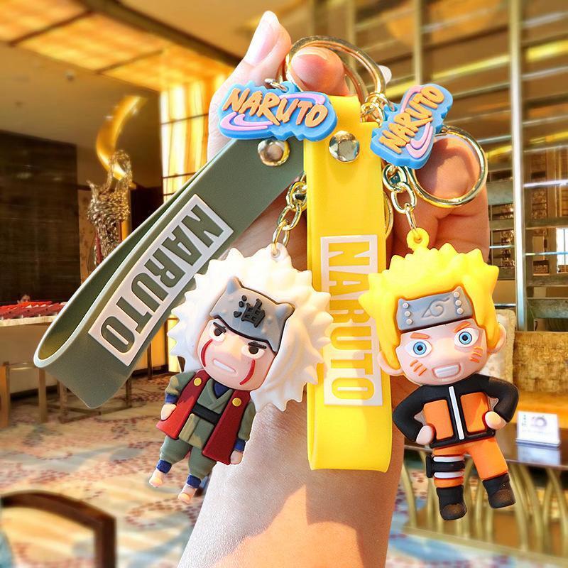 Naruto cartoon keychain Naruto Kakashi schoolbag pendant car key chain ornaments doll machine gift Naruto cartoon keychain Naruto Kakashi schoolbag pendant car key chain ornaments doll machine gift