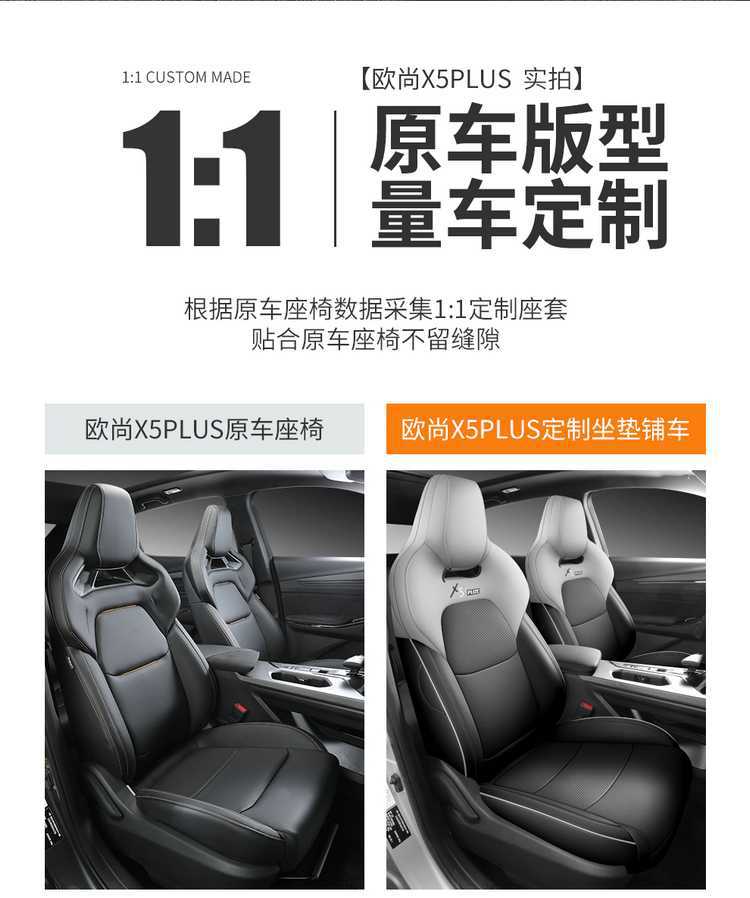 Suitable for 23-26 models of Changan x5plus, full-cover seat covers, second-generation all-season seat cushions, car seat cushion covers