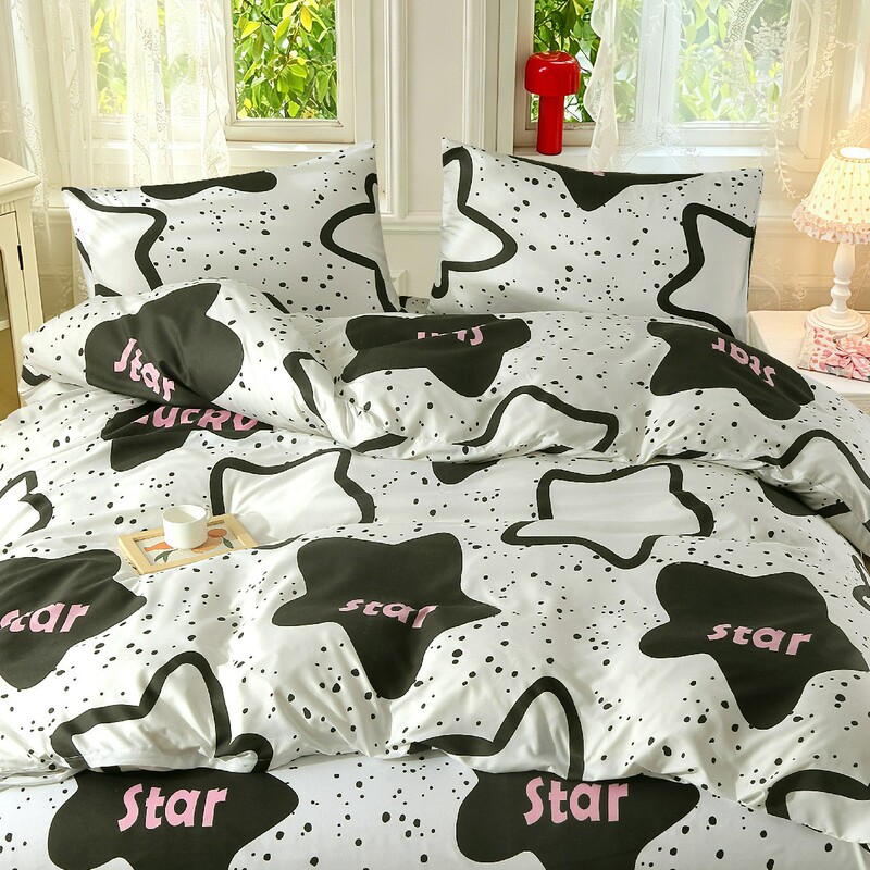 Cw Brushed Fabric Skin-Friendly Simple Dormitory Student Dormitory Bed Sheet Three-Piece Set Solid Color Four-Piece Set Bedding Factory Cw Brushed Fabric Skin-Friendly Simple Dormitory Student Dormitory Bed Sheet Three-Piece Set Solid Color Four-Piece Set Bedding Factory
