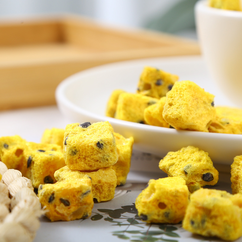 廠家直供新貨凍干百香果 花果茶散裝批發乾百香果塊 金桔百香果茶