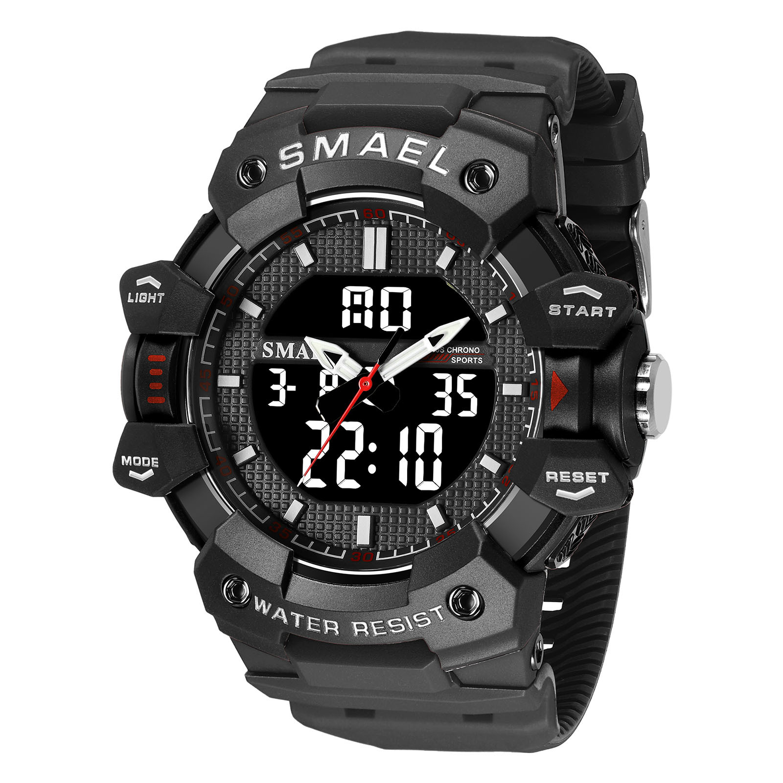 Smel 8080 juventud deportes reloj electrónico personalizado luminoso temporización reloj de alarma contraste color