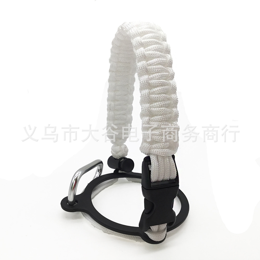 Amazon hidro frasco espacio olla llevar cuerda boca ancha taza de agua cuerda trenzada hervidor llevar cuerda portátil