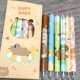 Boxed Press Pen Gel Pen High Face Black Cartoon st Quick-drying Brush Question Pen Cute Girly Heart Push-type Wholesale