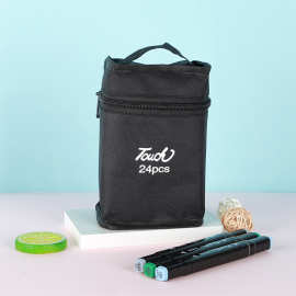 双头马克笔套装 油性水彩笔绘画记号笔 油性双头马克笔 24色