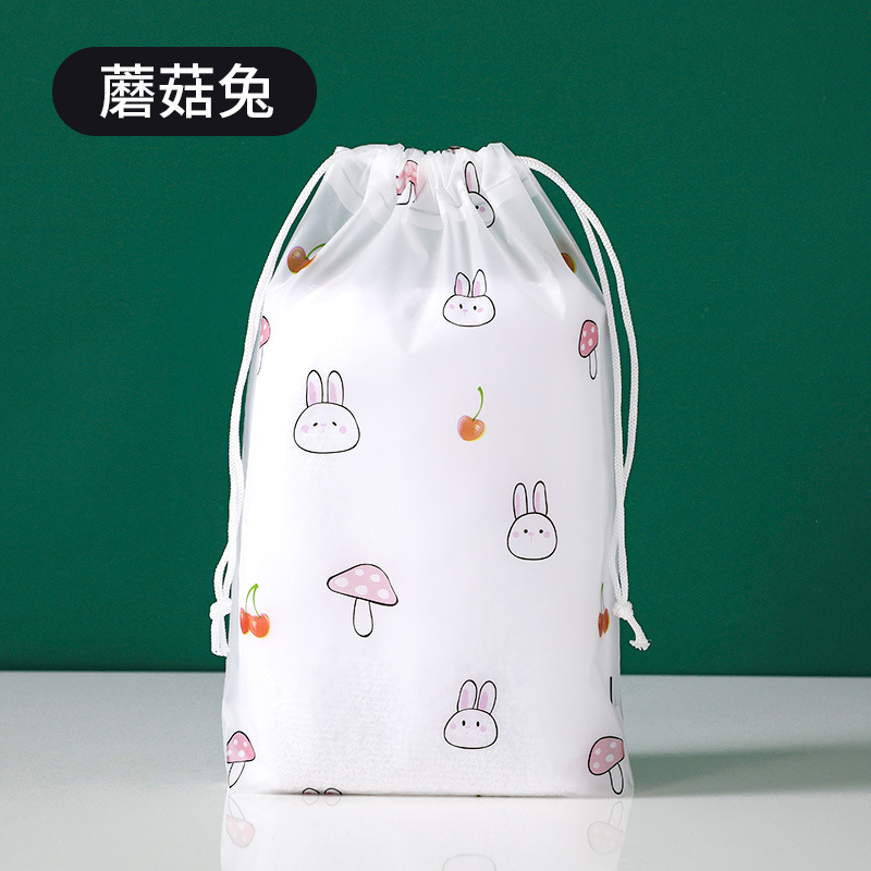 En stock PE oso Cordón de plástico cordón calcetines embalaje transparente cordón bolsa ropa zapatos almacenamiento al por mayor bolsa