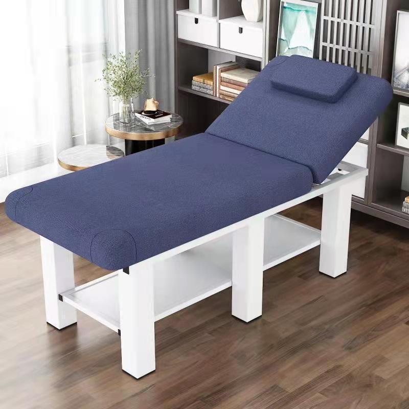 Fábrica directa cama de belleza salón de belleza masaje fisioterapia hogar plegable bordado terapia de fuego con agujeros moxibustión image 12
