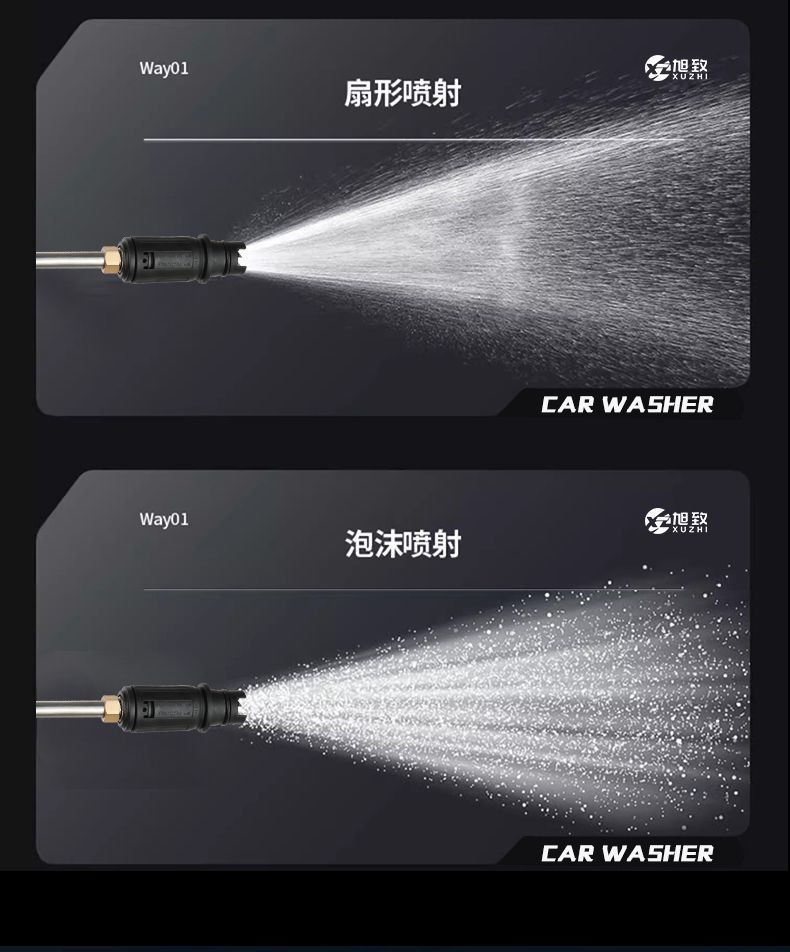 Menghu Black Cat Pressure Washer 220V Household High-Power Automatic Adjustable Pressure Car Washer