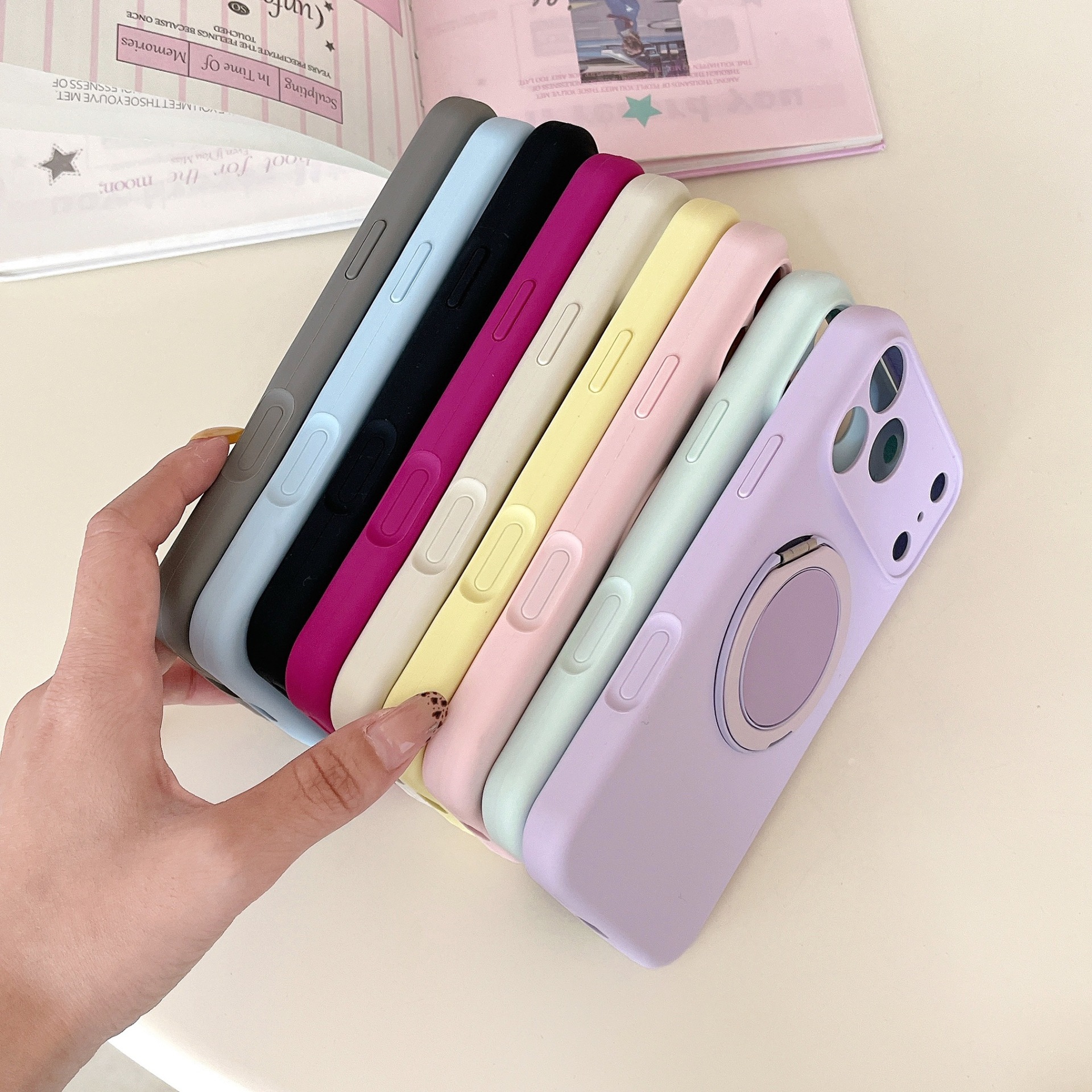 Coque Magnétique Iphone 17 Pro Max Avec Support Rotatif 360_voghion.com