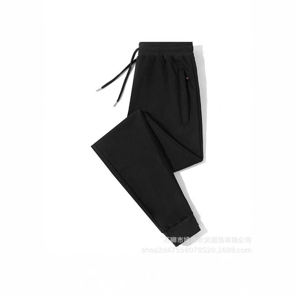 跨境亚马逊速卖通纯棉运动裤男宽松束脚休闲裤运动裤子卫裤长裤