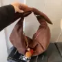 女士新款秋冬季质感饺子包