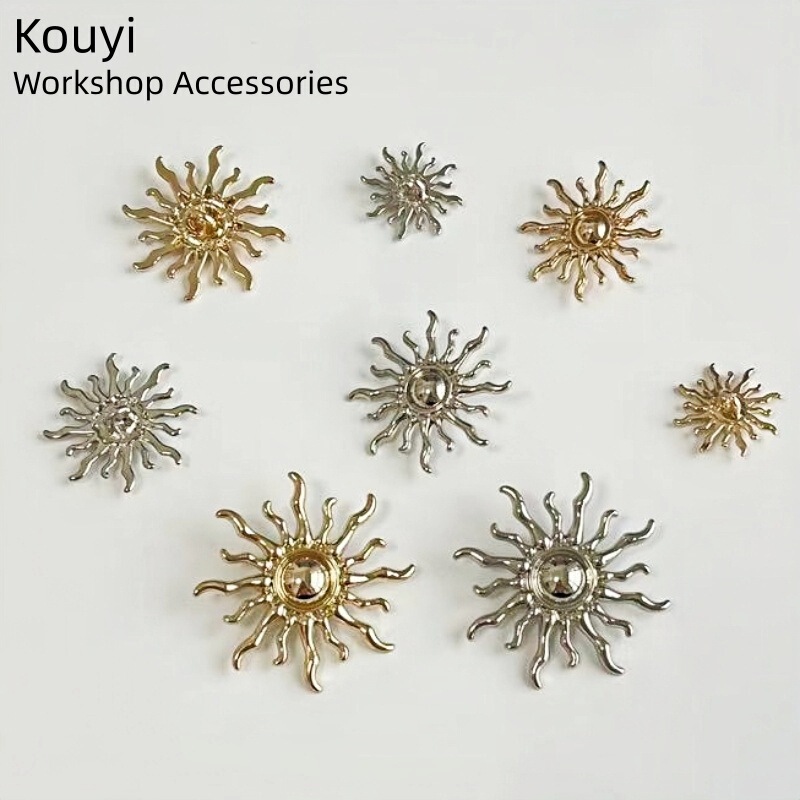 Fashionable Sun Button Metal Small Chanel-Style DIY Clothing Knitwear Sweater Coat Suit Hand-Sewn Buttons