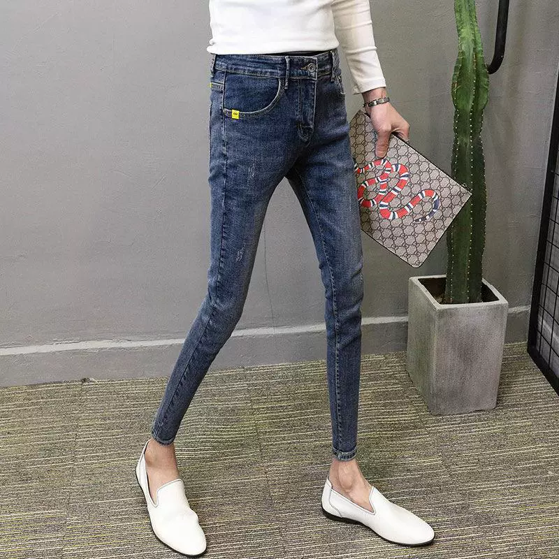 Брюки, джинсы, интернет-знаменитость, обтягивающие, slim fit