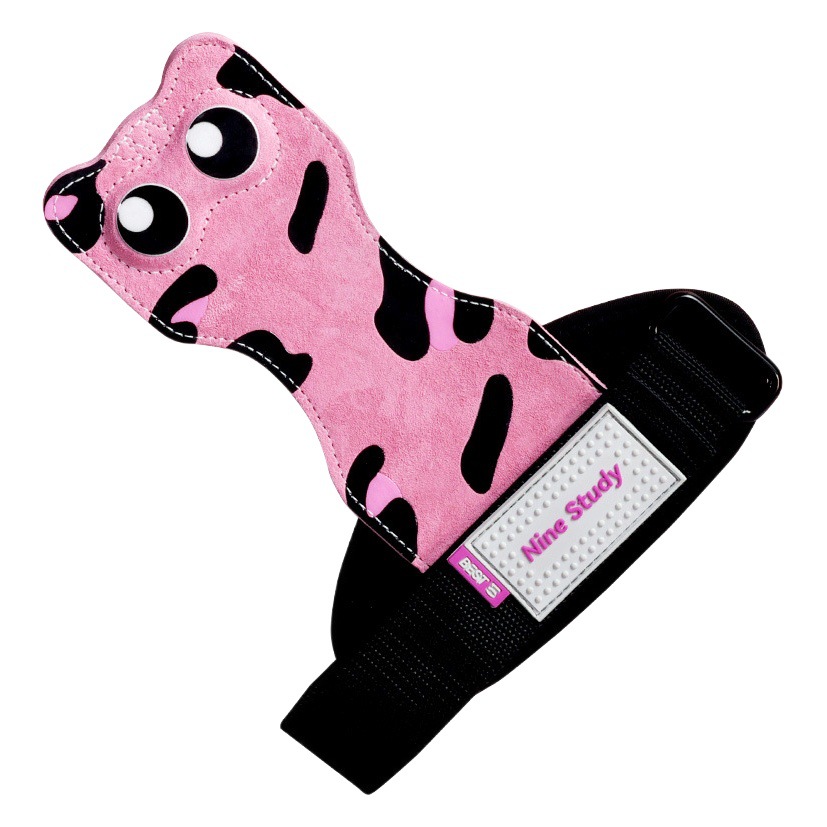 Cross-border strength band hard pull cowhide fitness gloves pull-up horizontal bar back grip strength men and women Palm protection wrist strap