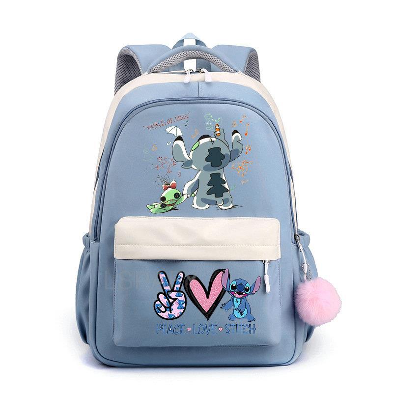 Stitch niños bolso de escuela mochila moda niños mochila de viaje lindo niño niña libro mochila