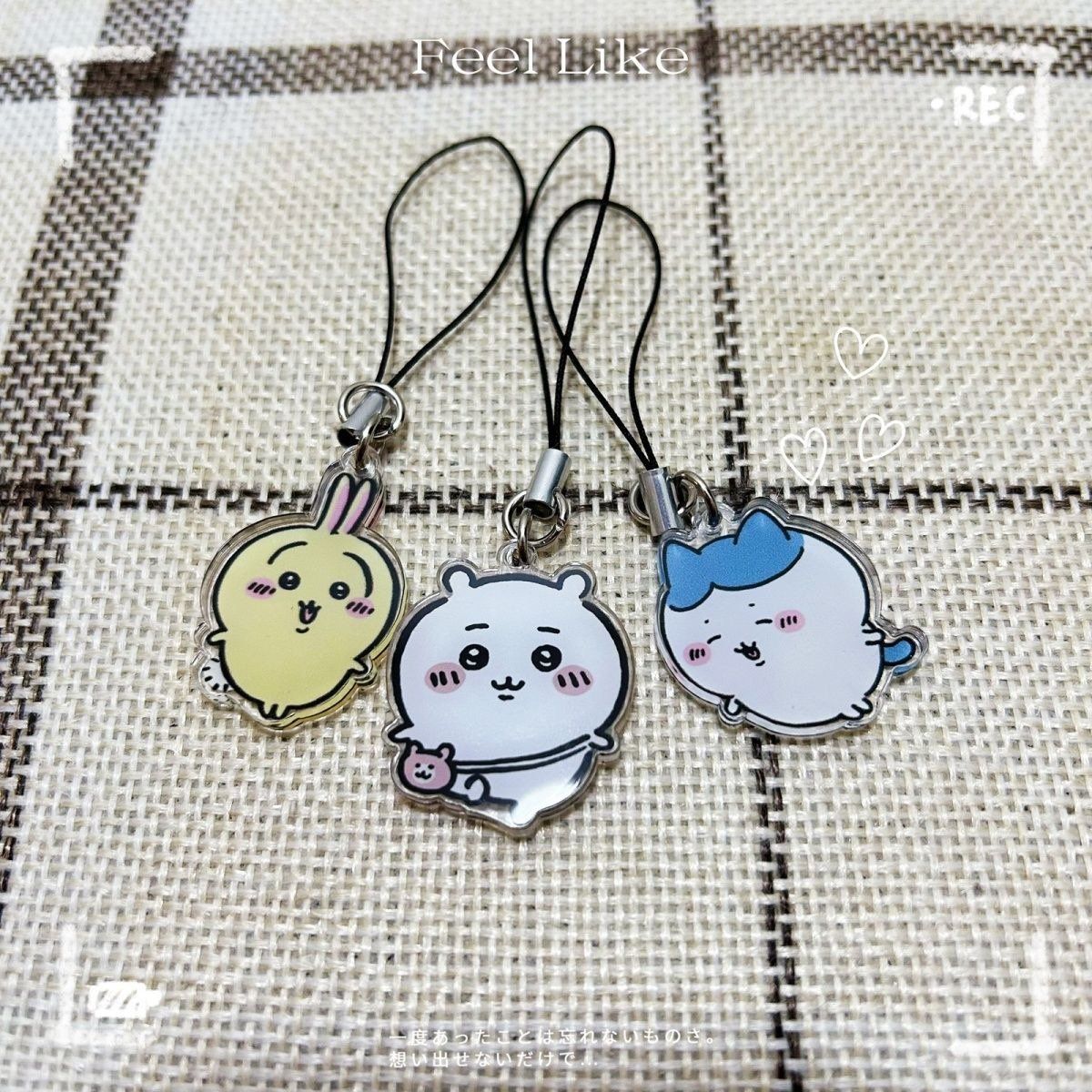 Chiikawa cadena de teléfono móvil Usaki regalo de estudiante Jiyikava lindo colgante cordón pequeño colgante image 3