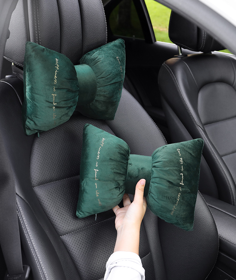 Car headrest lumbar support a pair of car neck pillow main driving neck sleeping pillow car pillow creative cute
