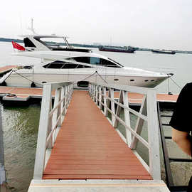 厂家直销铝合金 钢结构浮桥水上浮台 浮箱浮筒平台游艇码头引渡桥