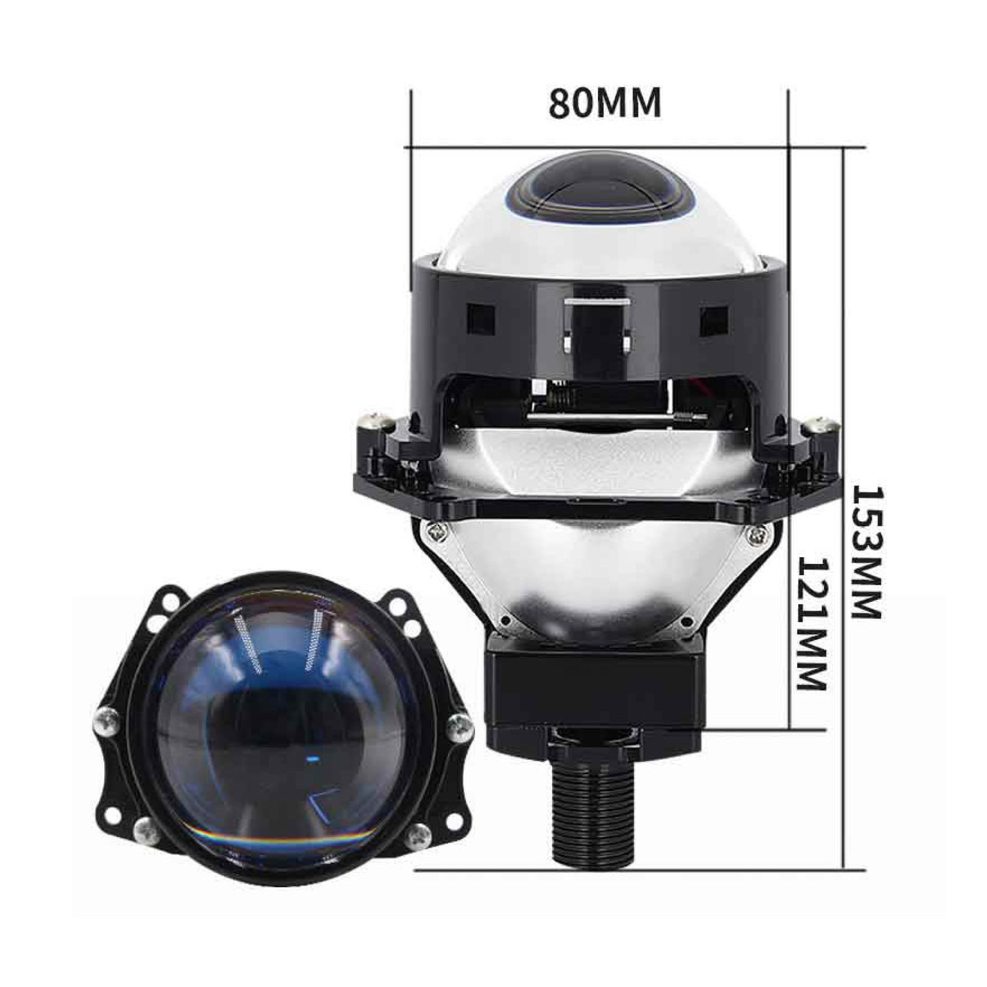 Lente de faro G2Sled de coche al por mayor transfronterizo modificado de coche de alta potencia universal LED de doble lente faro