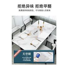 餐桌垫软玻璃pvc桌布轻奢高级感防水防油免洗防烫客厅茶几垫