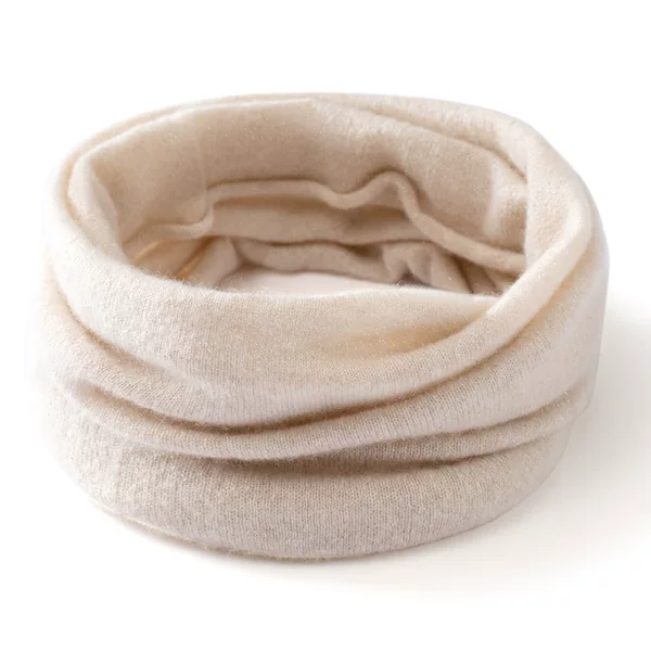 100% Cashmere Scarf for Women, Winter Fashion, Warm and Versatile, Korean Version, Thickened Neck Protection, Solid Color Knitted Neck Warmer