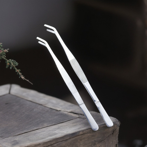 Tea clamp 304 stainless steel tea clamp household thickened metal tweezers creative golden tea set accessories tea cup clamp