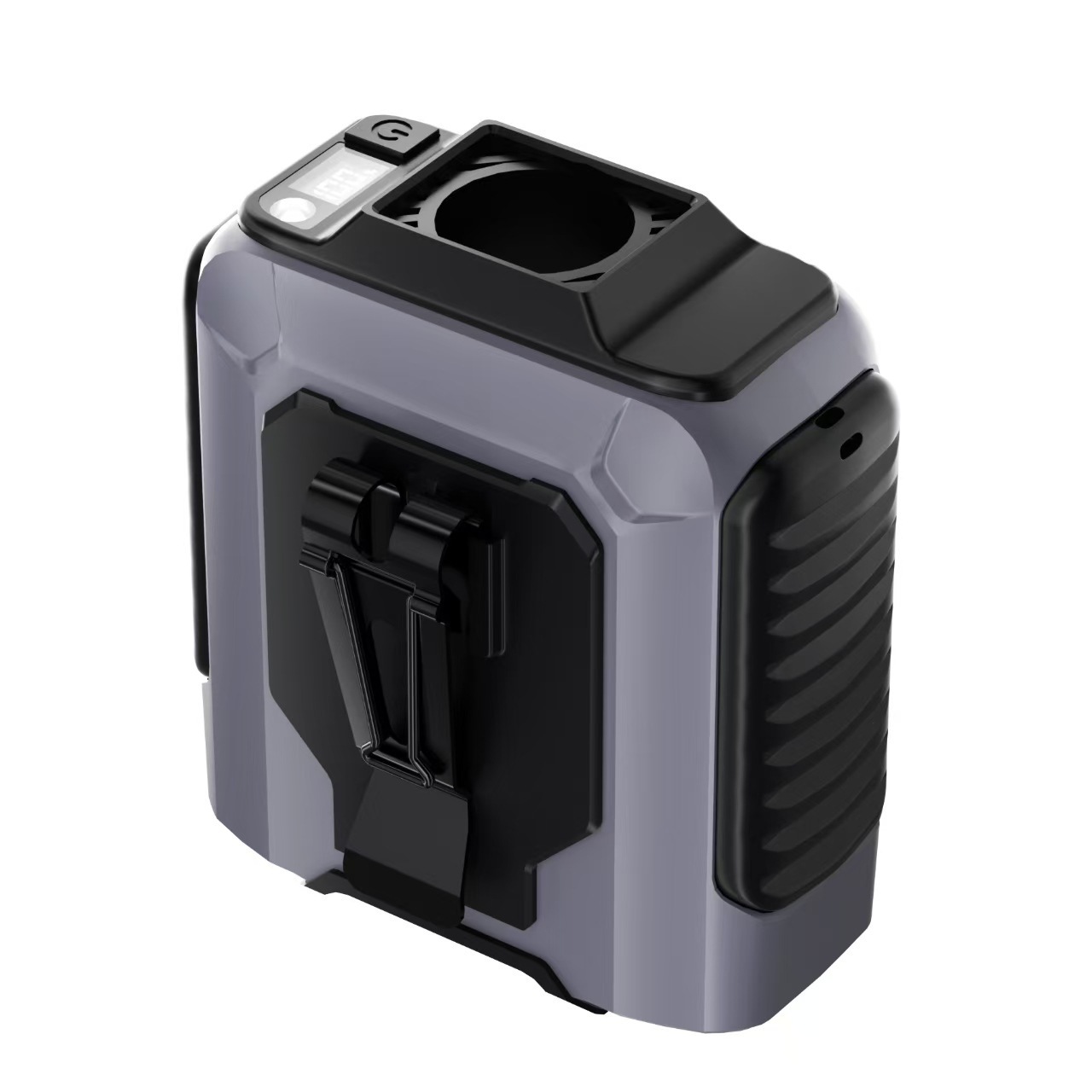 Nuevo gran ventilador de cintura al aire libre acampado larga duración de la batería de gran capacidad perezosa portátil pequeño aire acondicionado USB carga