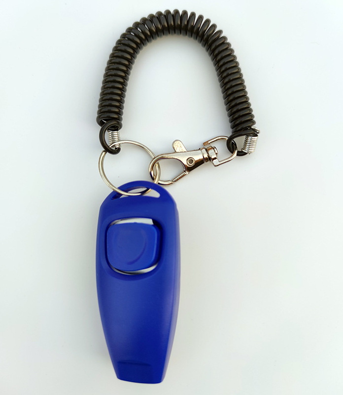 ペットクリッカートレーナー犬トレーナー犬トレーニングホイッスル + クリッカーホイッスルツーインワン黒ロングブレスレットストラップ付き|undefined