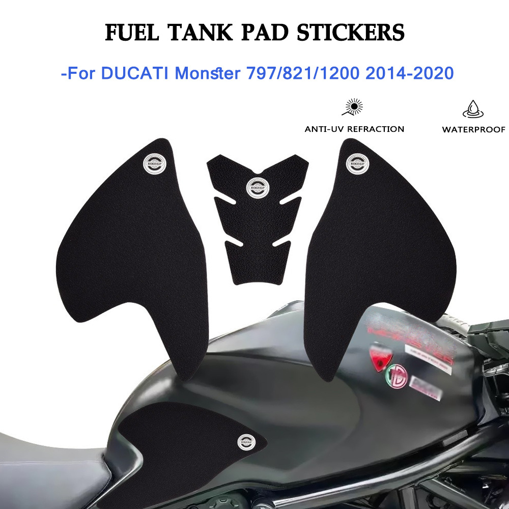 适用杜卡迪DUCATI Monster 821 15-20防滑车身贴改装摩托车油箱贴