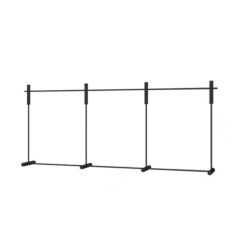 Estante de piso negro simple especial para tiendas de ropa, estante de exhibición de ropa, estante de exhibición de tiendas de ropa para hombres y mujeres