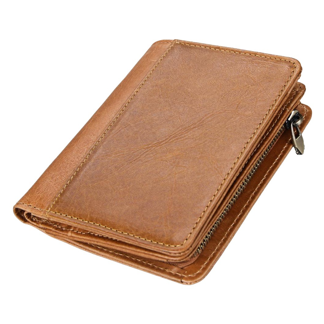 Cross-border supply men's short wallet retro wallet RFID anti-theft leather multi-function wallet manufacturers wholesale