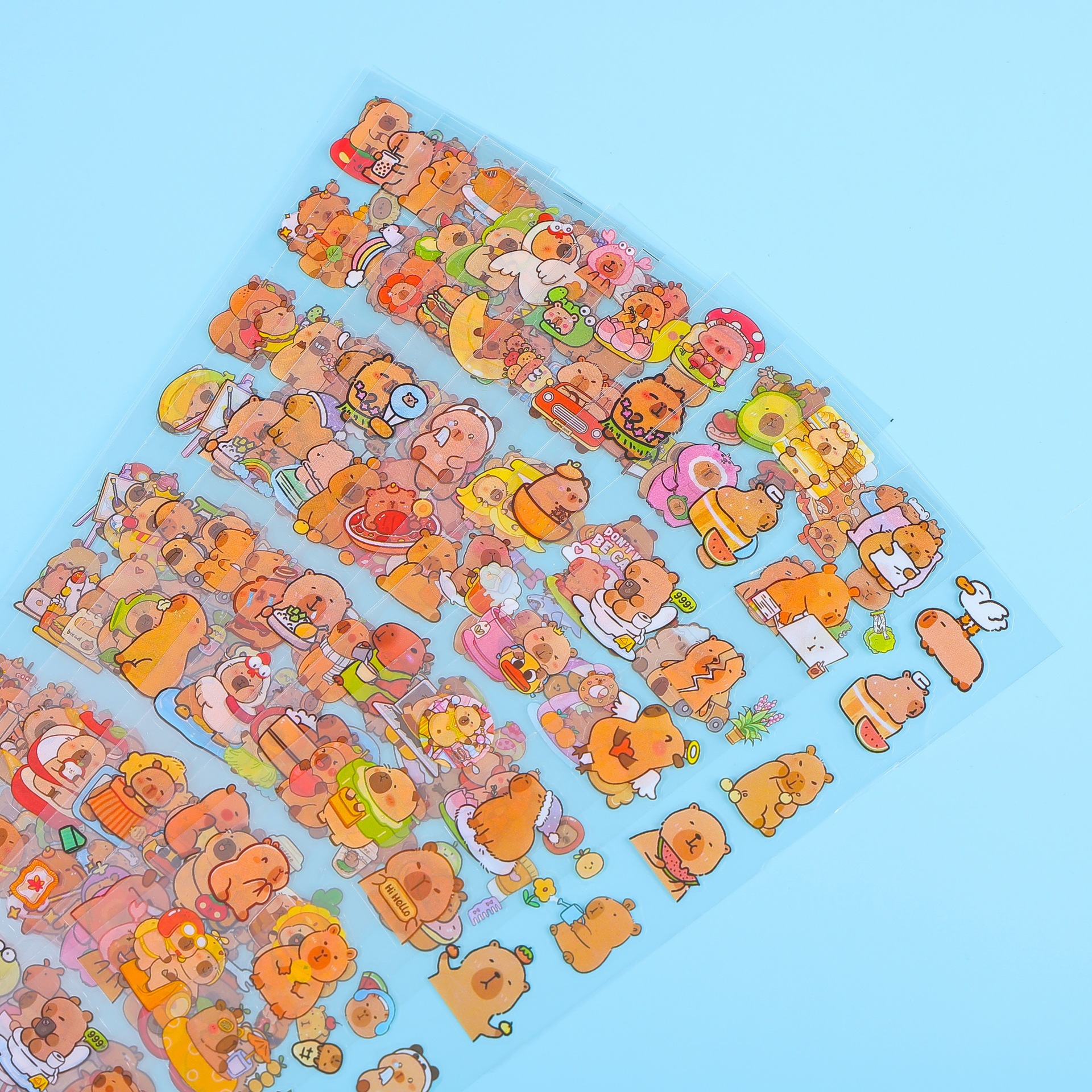Nuevo 98 pegatinas de tira dibujos animados lindos niños niñas pegatinas sin cortar pegatinas de material de decoración