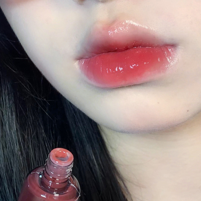 PinkyFocus黧黑镜光唇釉不易掉色成膜镜面水光持久透明冰块唇泥女|undefined
