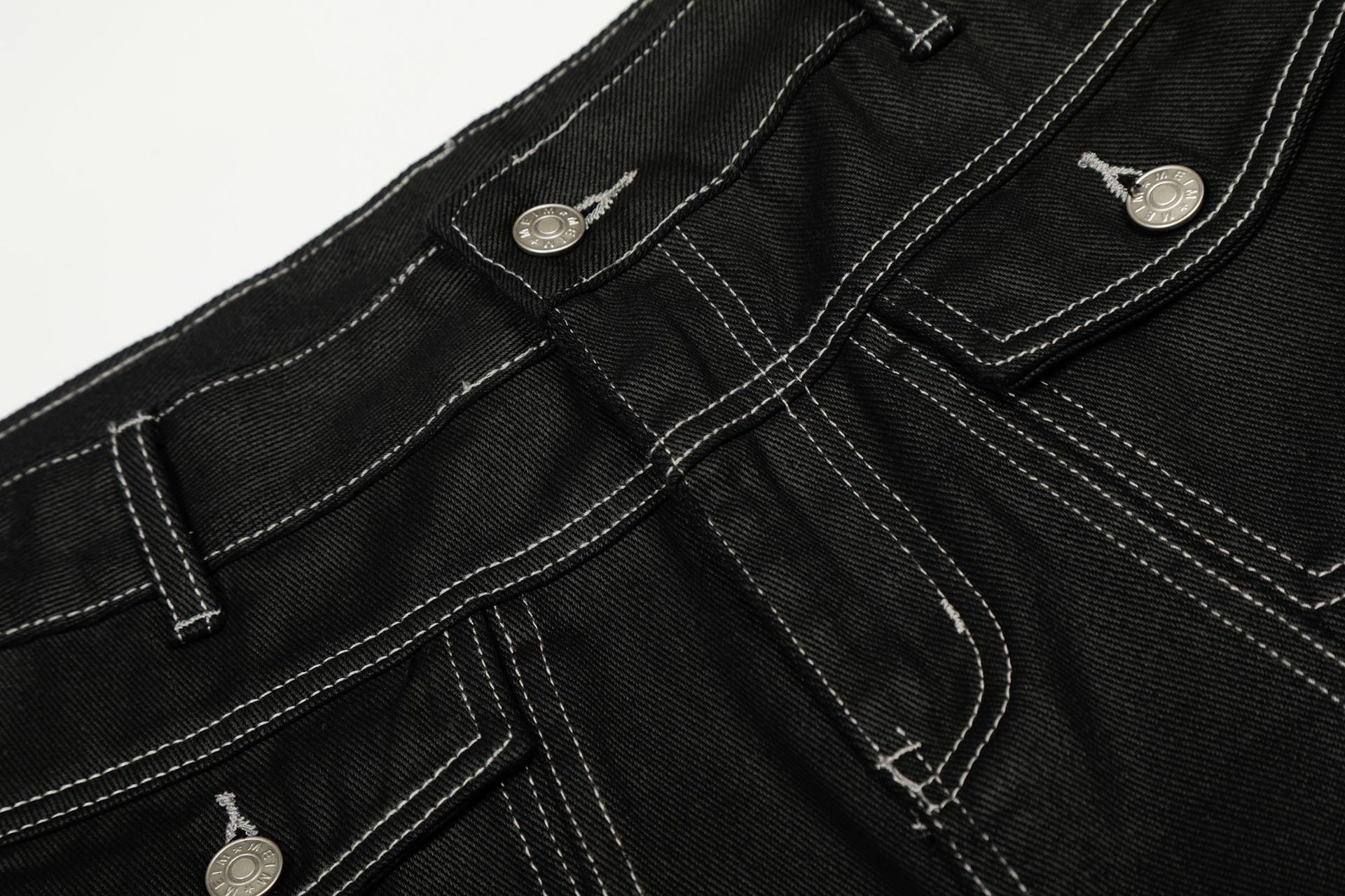 Men's Retro High Street Distressed Print Loose Fit Denim Jeans Vintage Washed Straight Leg Comfortable Cotton Blend Casual Pants_mkmklike.com